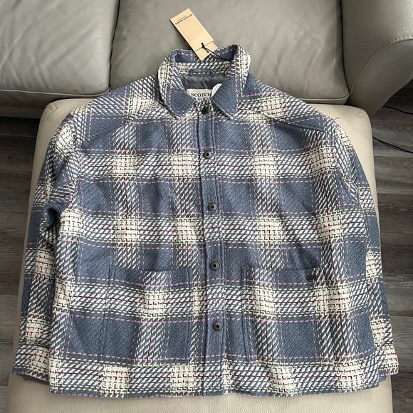 NWT - Scotch & Soda Women’s Lightweight Checked Woven Jacket - Size M - Picture 6 of 16